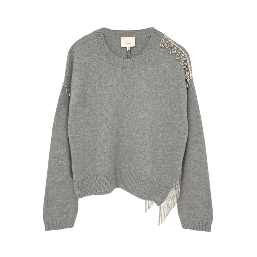 CINQ a SEPT Lilliana Embellished Knit Sweater M